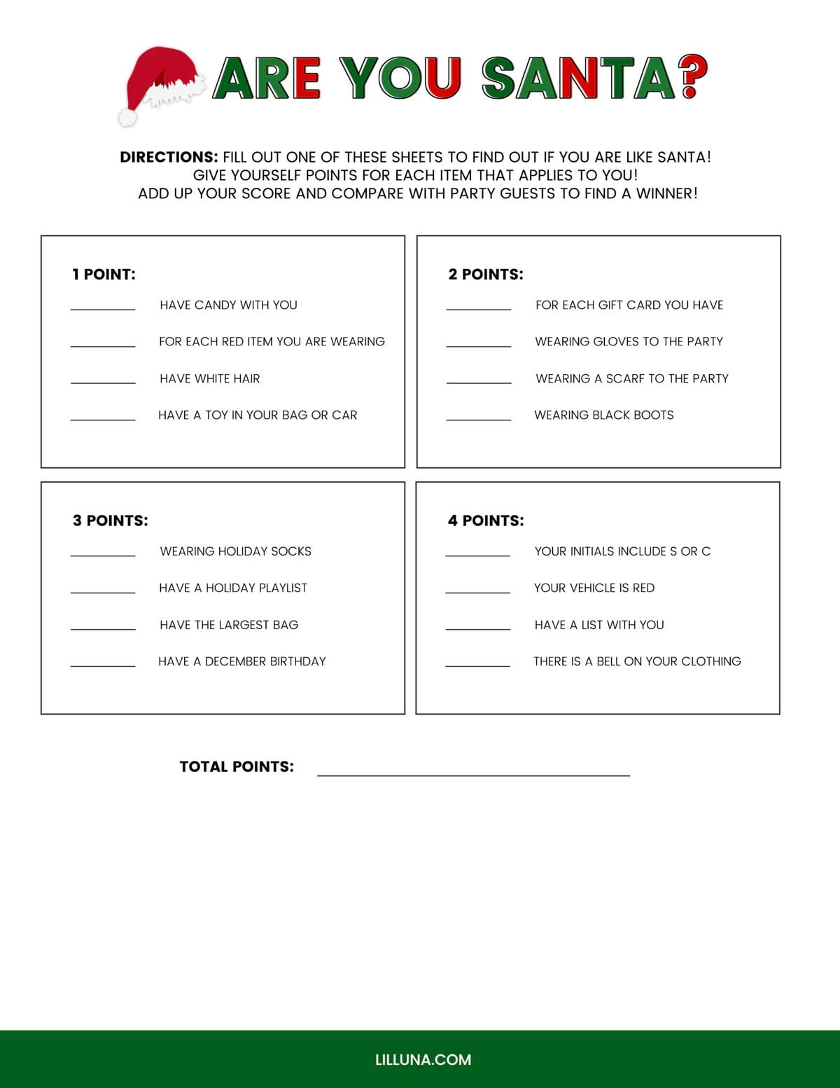 free printable christmas games {4 freebies} | lil' luna